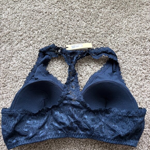 NWT Cosabella Never Say Never Padded Racerback Bra in Navy Blue - Picture 3 of 4